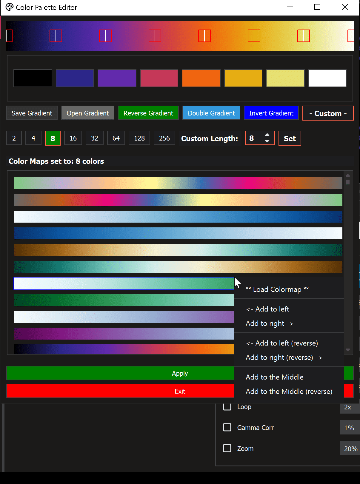 Color Palette Effects