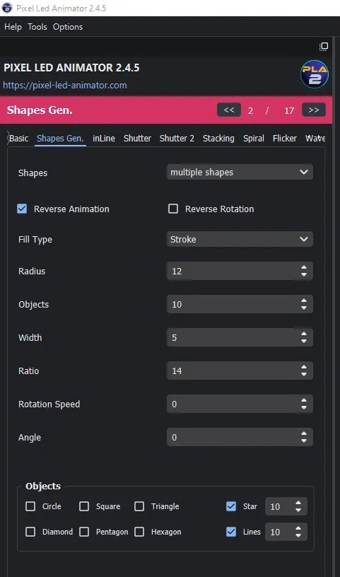 Effect Parameters Panel