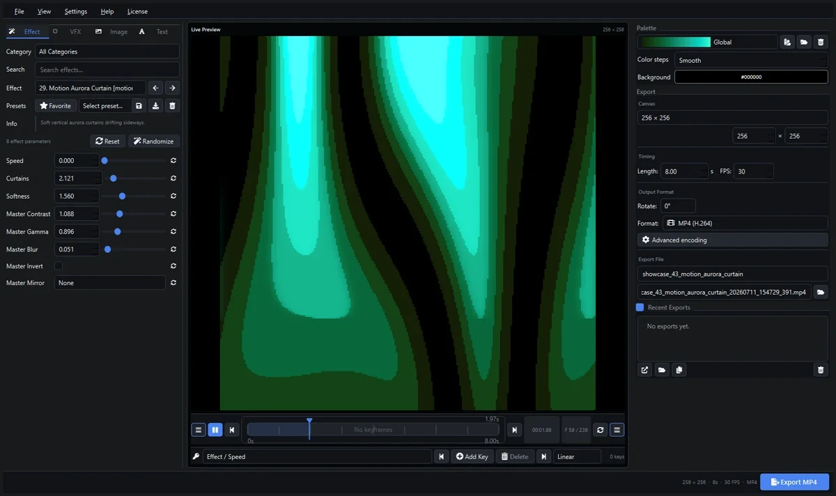 Aurora curtain