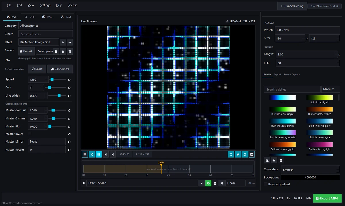 Create Mesmerizing LED Light Displays with Pixel Led Animator 2.2.5’s Latest Update