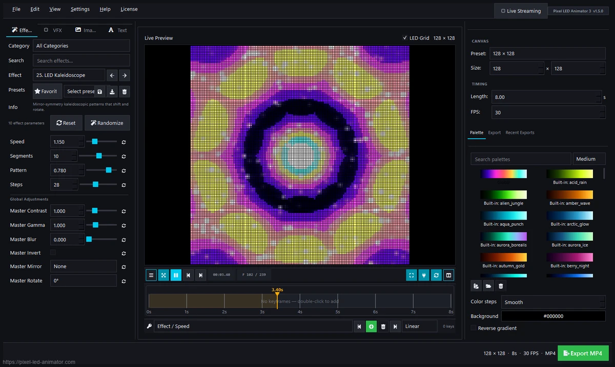 Pixel LED Animator 2.7.0 - Nueva Interfaz y Características